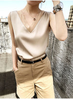 Women's Black Blouses Summer Elegant Tunic Vintage Office Satin Silk Blouse Basic Chiffon Tops Shirt 2025 For Women