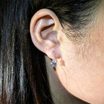 Drop Earrings For Women Small Ear Buckle Cubic Zirconia Super Flash Dangle Earring Bridal Wedding Engagement Jewelry CCE700