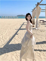 2025 Summer New High-end Sense Niche Light Luxury Sling dress Long Adult Ceremony Slim-fit Birthday Dress