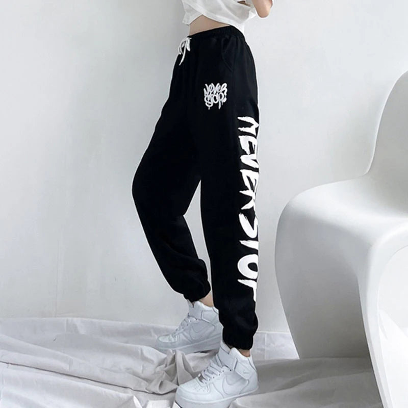 European American Style Sports Pants for Women Trendy High Waist Casual Woman Trousers Spring Summer New Fashion Y2K Pants