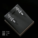 4pcs Bridal Jewelry Sets For Wedding Zirconia CZ Saudi Dubai Indian Necklace Earring Bracelet Set For Women Party Prom Jewelley