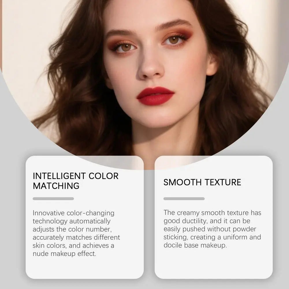 LUVIE GLOW Mushroom Head Air Cushion BB Cream Foundation Cream Face Concealer Moisturizing Waterproof Magic Foundation Makeup