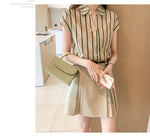 Fashion striped women blouses New Spring Summer ladies shirts sleeveless bottoming shirts Tops blusa mujer