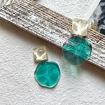 Irregular Dangle Earrings Water Ripple Acrylic Transparent Earrings for Women Fashionable Acrylic Jewelry Accessories