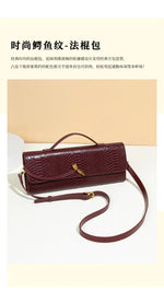 Luxury Design Top-Handle Bag for Women Evening Handbag Long Purse PU Snakeskin Pattern Crossbody Shoulder Bags Fashion Outfits