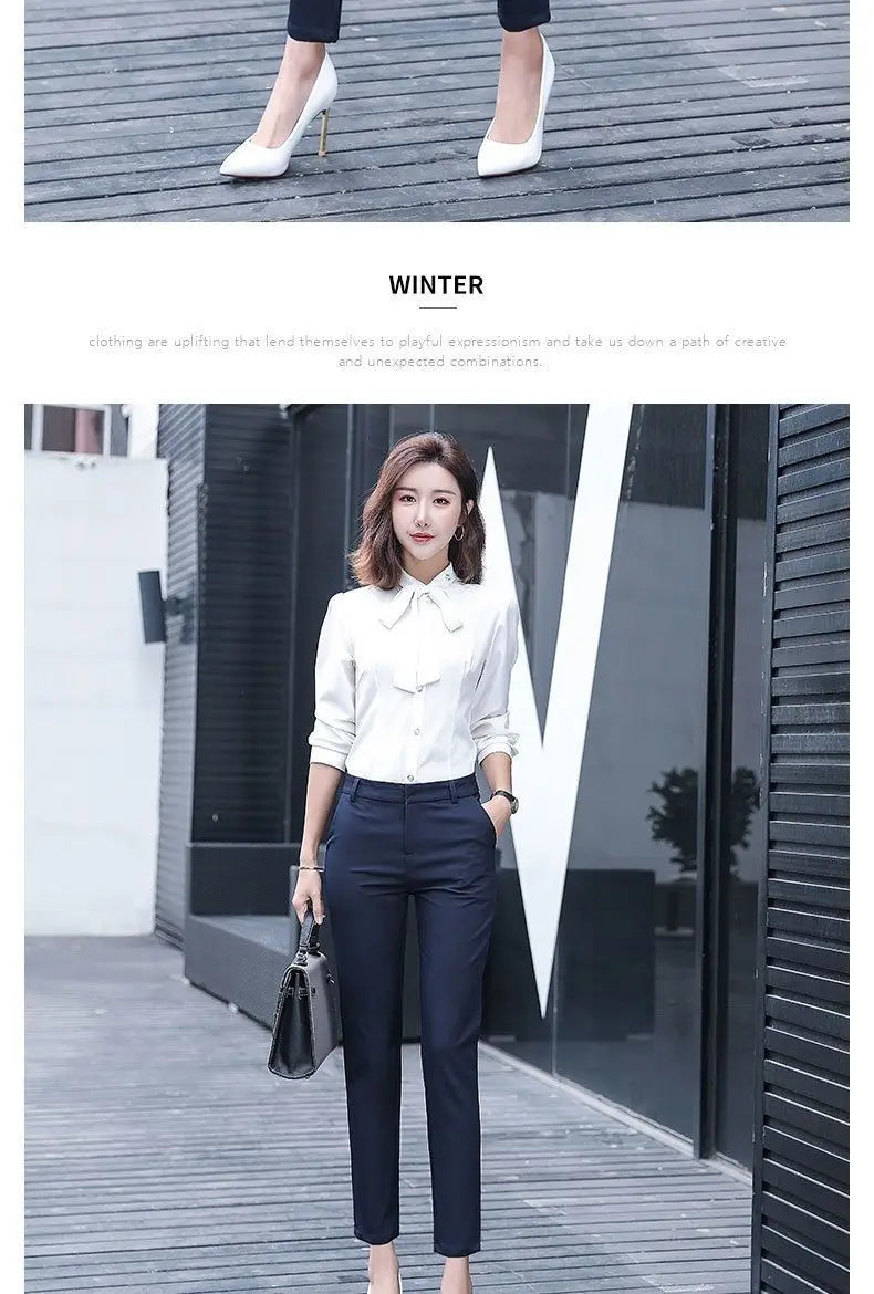 New Style Suit Pants for Women Spring and Summer Thin High Waist Slim Casual Women's Pants Professional Straight Pants