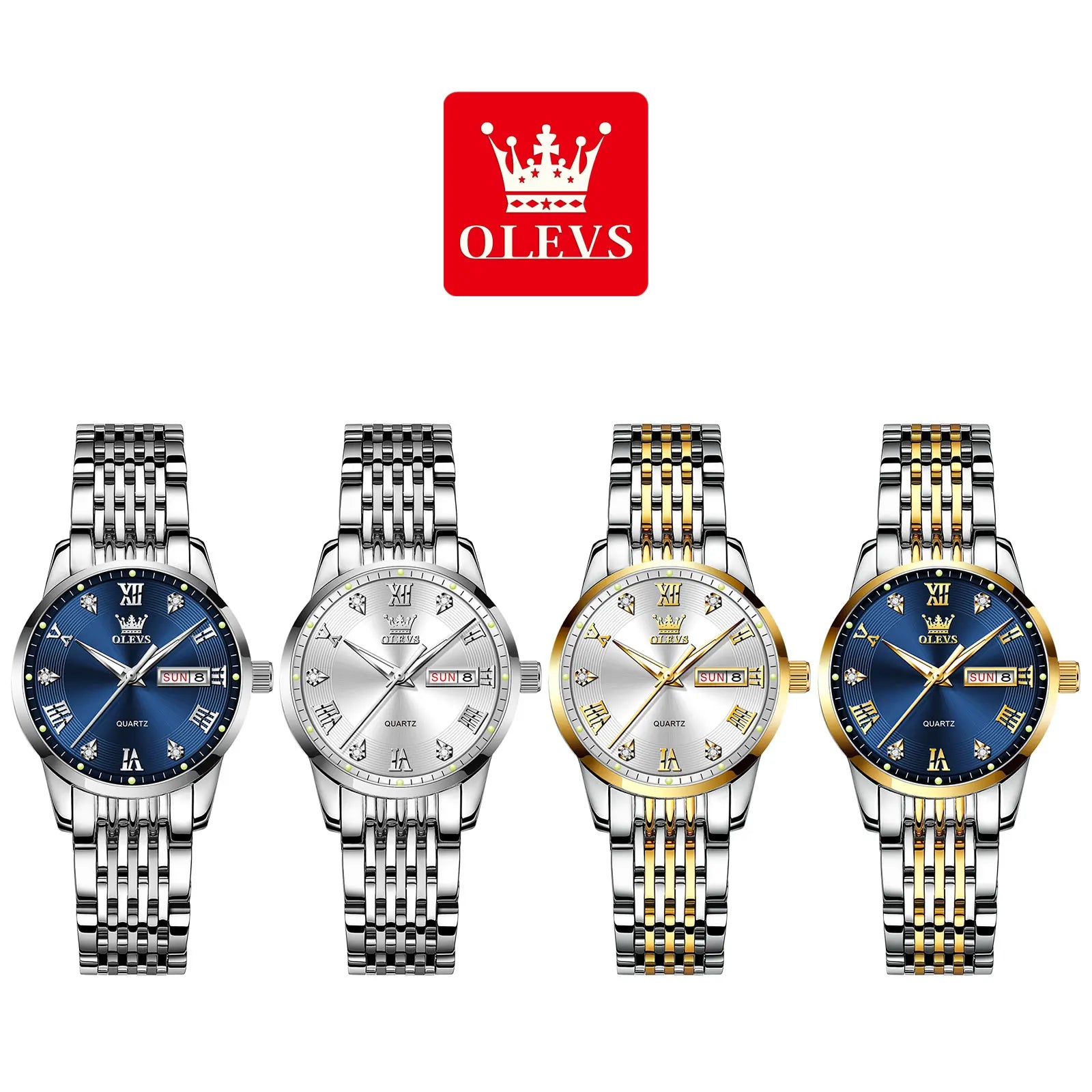 OLEVS Luxury Brand Watch for Women Fashion Quartz Women's Watches Waterproof Stainless Steel Elegant Ladies Wristwatch Original