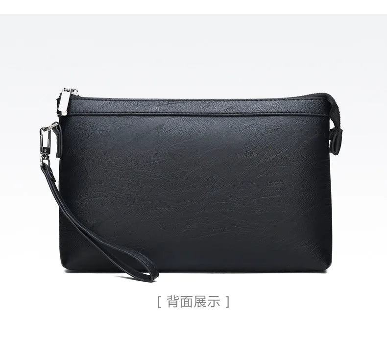 Luxury Brand Men's Wallet Men Long Purse Wallet Male Clutch Bag PU Leather Zipper Wallet Men Business Envelope Wallet Coin Purse