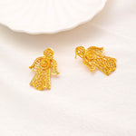 Nigerian Jewelery Set Wedding for Woman Dubai 24K Gold Color Jewelry Sets Earrings and Rings African Designer Bridal Necklace