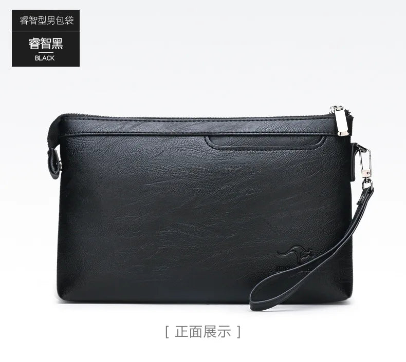 Luxury Brand Men's Wallet Men Long Purse Wallet Male Clutch Bag PU Leather Zipper Wallet Men Business Envelope Wallet Coin Purse