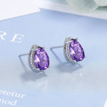 Drop Earrings Women Engagement Party Exquisite Ear Accessories Fashion Jewelry Temperament Sweet Pink Pear Cubic Zirconia