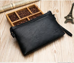 Luxury Brand Men's Wallet Men Long Purse Wallet Male Clutch Bag PU Leather Zipper Wallet Men Business Envelope Wallet Coin Purse