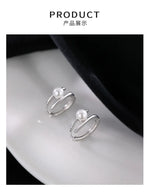 925 Sterling Silver Pearl Earrings Luxurious Exclusive Design Exquisite Simple Fashionable Ear Accessories for Women