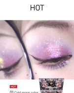 21-Color Chameleon Flashing Eyeshadow Palette Cold Moon Multi-functional Matte Shimmer Glitter Pigments Long-lasting Makeup