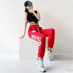 European American Style Sports Pants for Women Trendy High Waist Casual Woman Trousers Spring Summer New Fashion Y2K Pants