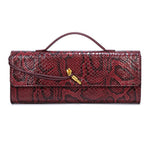 Luxury Design Top-Handle Bag for Women Evening Handbag Long Purse PU Snakeskin Pattern Crossbody Shoulder Bags Fashion Outfits