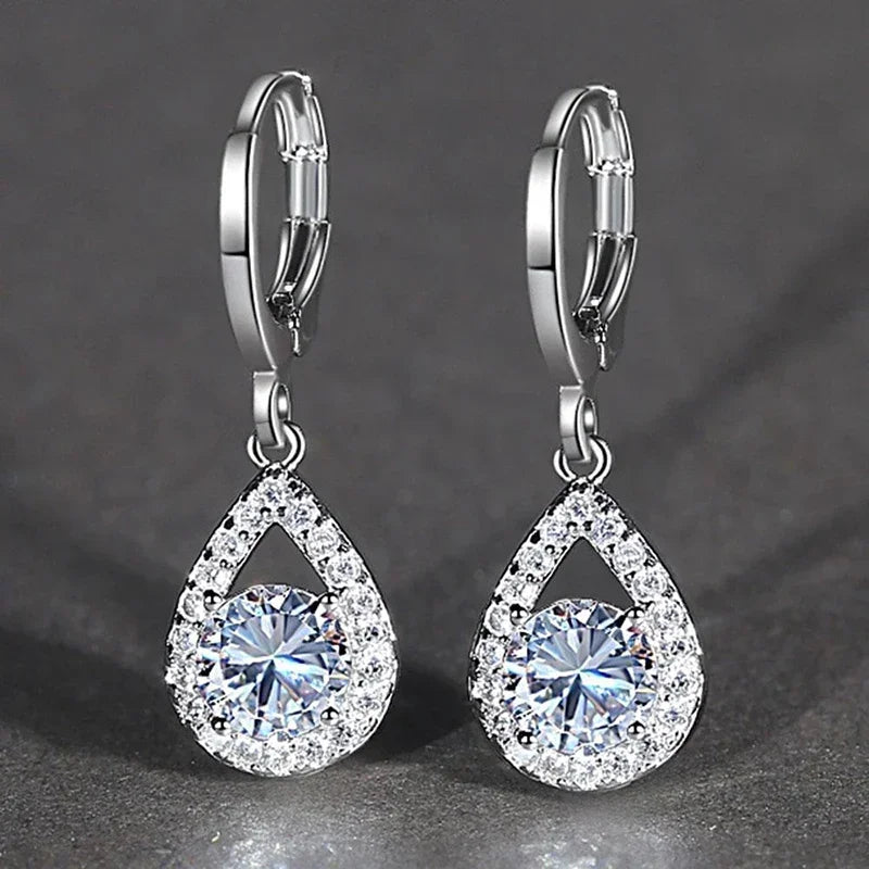 New Waterdrop Shaped Drop Earrings for Women Simple and Elegant Lady's Ear Accessories Daily Wear Fashion Versatile Jewelry