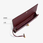 Luxury Design Top-Handle Bag for Women Evening Handbag Long Purse PU Snakeskin Pattern Crossbody Shoulder Bags Fashion Outfits