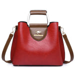 Vintage Luxe Leather Tote | Elegant Women's Shoulder & Crossbody Handbag
