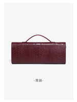 Luxury Design Top-Handle Bag for Women Evening Handbag Long Purse PU Snakeskin Pattern Crossbody Shoulder Bags Fashion Outfits