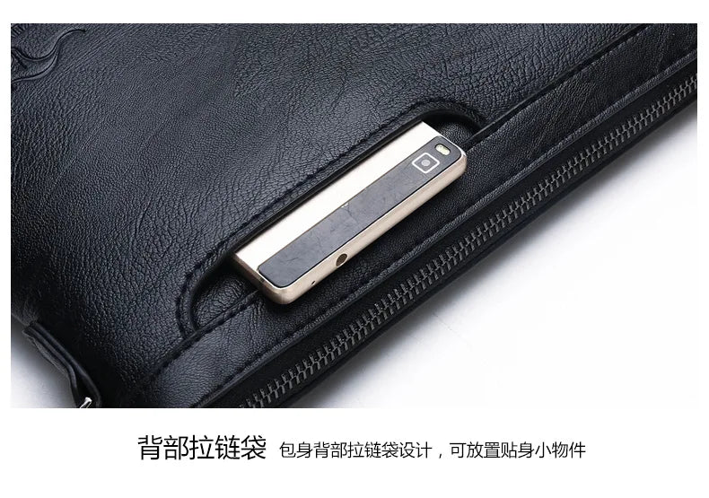 Luxury Brand Men's Wallet Men Long Purse Wallet Male Clutch Bag PU Leather Zipper Wallet Men Business Envelope Wallet Coin Purse