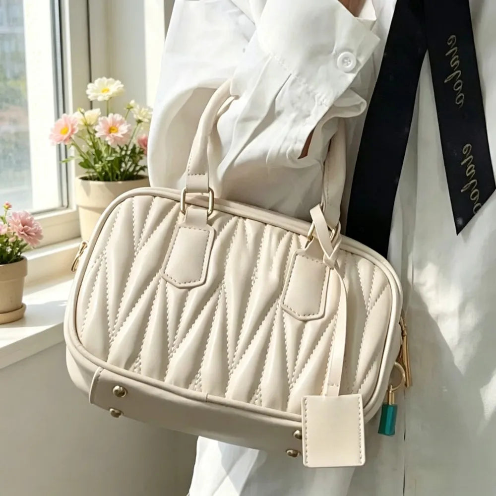 Luxury Designer Handbag for Women, Premium Elegant Top Handle Crossbody Single Shoulder Versatile City Daily Commute Purse