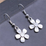 Women Drop Earrings Fashion Handmade Simple Design Cute Small Sunflower Flower Rose Chrysanthemum Daisy Pendant Earrings