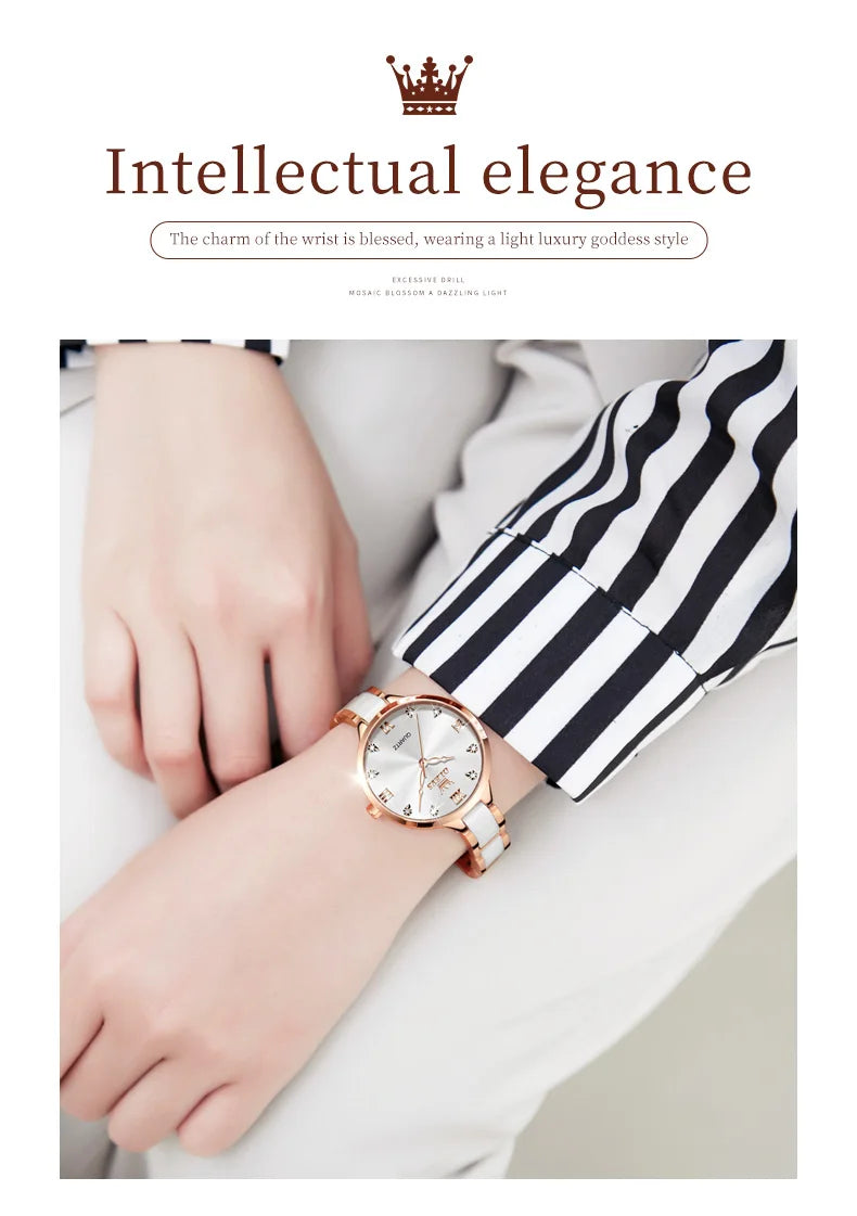 OLEVS 5872 Luxury Top Brand Watch For Women Waterproof Luminous Original Quartz Ladies Wristwatch Fashion Women's Watches