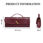 Luxury Design Top-Handle Bag for Women Evening Handbag Long Purse PU Snakeskin Pattern Crossbody Shoulder Bags Fashion Outfits