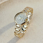 Elegant Ladies Wristwatch High-End Classic Aesthetic Alloy Steel Band Luxury Watch Stylish Timepiece for Women