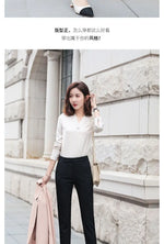 New Style Suit Pants for Women Spring and Summer Thin High Waist Slim Casual Women's Pants Professional Straight Pants