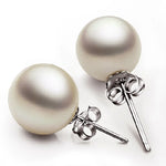 925 Sterling Silver 6-12MM Pearl Ear Studs Earrings For Women Wedding Engagement Party Fashion Charm Jewelry