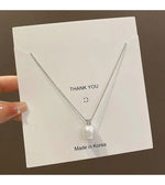 Women Pearl Pendant Necklace Minimalist Niche High-end Clavicle Chain Luxury Fashion Jewelry Accessories