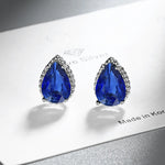 Drop Earrings Women Engagement Party Exquisite Ear Accessories Fashion Jewelry Temperament Sweet Pink Pear Cubic Zirconia