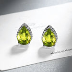 Drop Earrings Women Engagement Party Exquisite Ear Accessories Fashion Jewelry Temperament Sweet Pink Pear Cubic Zirconia