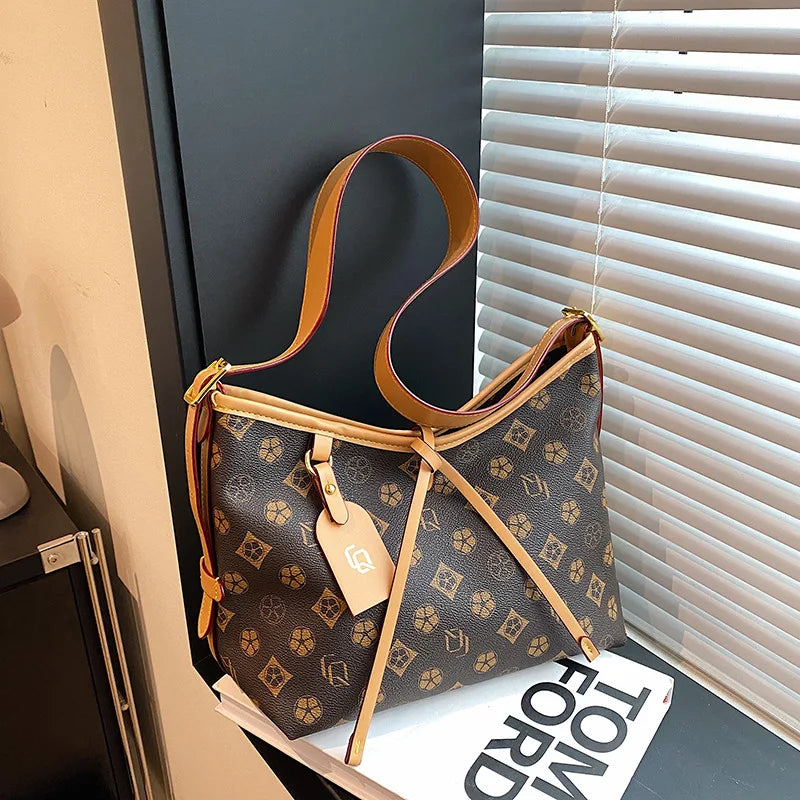 Luxury Brand Women's Shoulder Bag Premium Leather Ladies Crossbody Shoulder Handbags Elegent Ladies Totes Purses
