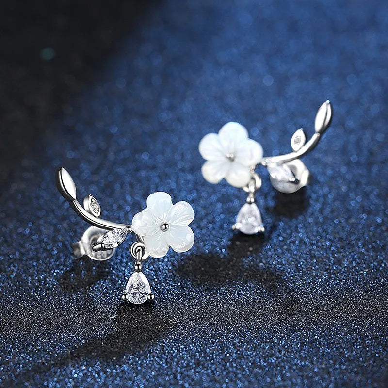 Drop Earrings Women Engagement Party Exquisite Ear Accessories Fashion Jewelry Temperament Sweet Pink Pear Cubic Zirconia