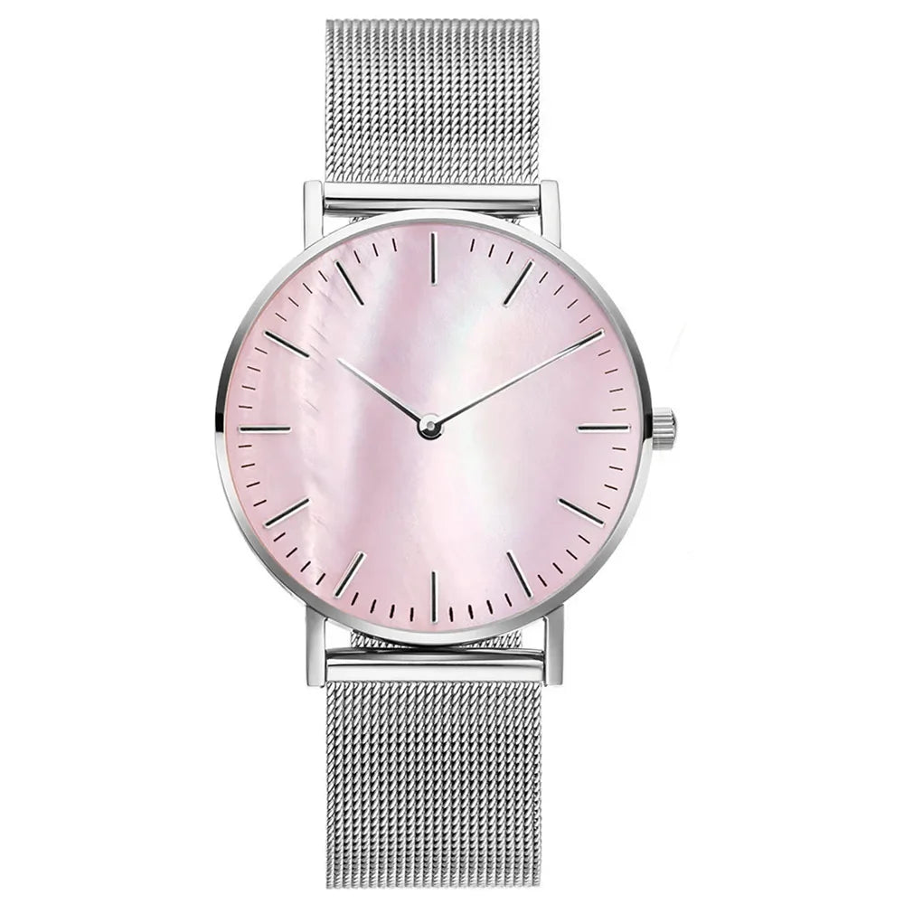 Luxury Brand Watches For Women Fashion Alloy Analog Ladies Quartz Wrist Watches Simple Elegant Women Watch Gifts Montre Femme