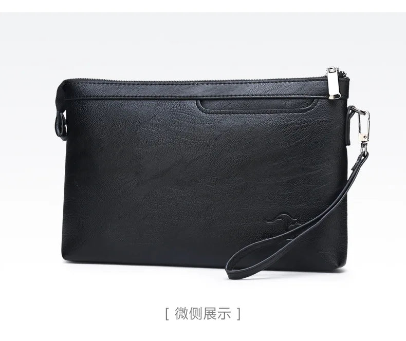 Luxury Brand Men's Wallet Men Long Purse Wallet Male Clutch Bag PU Leather Zipper Wallet Men Business Envelope Wallet Coin Purse