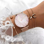 Luxury Brand Watches For Women Fashion Alloy Analog Ladies Quartz Wrist Watches Simple Elegant Women Watch Gifts Montre Femme