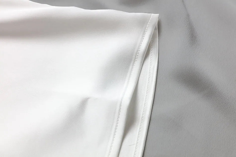 Women's Black Blouses Summer Elegant Tunic Vintage Office Satin Silk Blouse Basic Chiffon Tops Shirt 2025 For Women