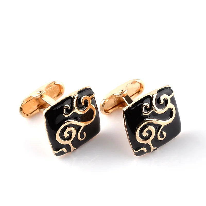 High-end men's shirts Cufflinks collection accessories classic Man Fashion Design carving Cufflink for Mens Cuff Links gemelos