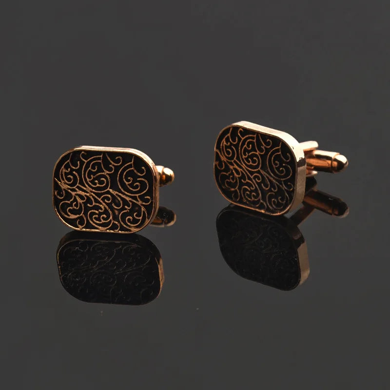 High-end men's shirts Cufflinks collection accessories classic Man Fashion Design carving Cufflink for Mens Cuff Links gemelos