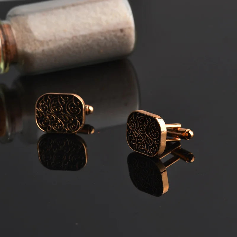 High-end men's shirts Cufflinks collection accessories classic Man Fashion Design carving Cufflink for Mens Cuff Links gemelos