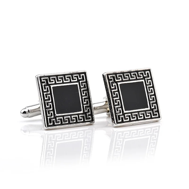 High-end men's shirts Cufflinks collection accessories classic Man Fashion Design carving Cufflink for Mens Cuff Links gemelos