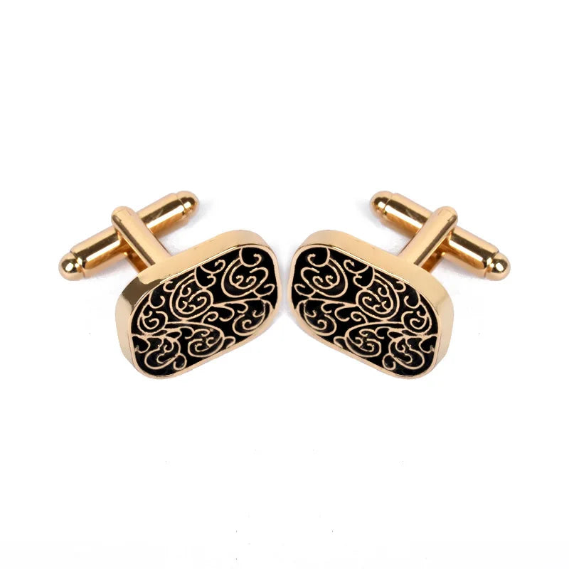 High-end men's shirts Cufflinks collection accessories classic Man Fashion Design carving Cufflink for Mens Cuff Links gemelos