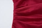 European and American Cross-Border Women's Fashion Spaghetti Strap Backless Slit Tie-Back Slim Sexy Light Luxury Evening Long Dress