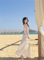 2025 Summer New High-end Sense Niche Light Luxury Sling dress Long Adult Ceremony Slim-fit Birthday Dress