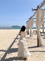 2025 Summer New High-end Sense Niche Light Luxury Sling dress Long Adult Ceremony Slim-fit Birthday Dress