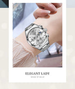 LIGE Top Brand Luxury Watch Women Simple Ladies Analog Quartz Wrist Watches Fashion Casual Waterproof Female Clock Montre Femme